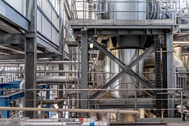 Interno di una centrale termica